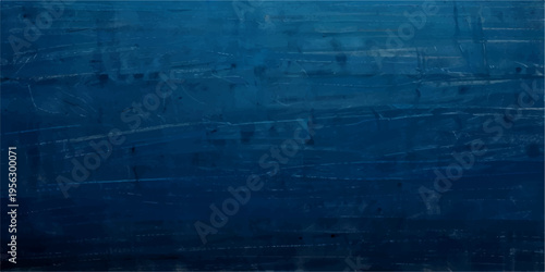 Oxidized blue metal steel texture with abstract aqua teal black white painting, vintage grunge wall background for design, poster, and creative prints