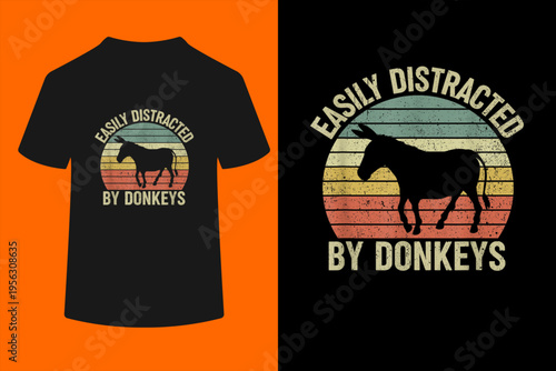 Easily Distracted by Donkeys T-Shirt
