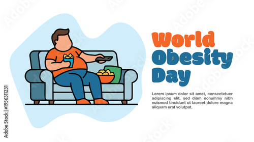 Man sitting on sofa eating junk food representing unhealthy lifestyle