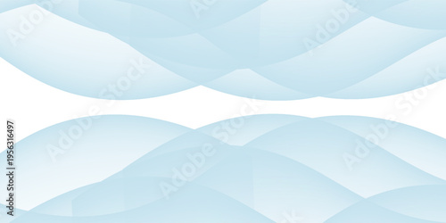 Abstract Soft Blue Wave Background with Elegant Flowing Curves