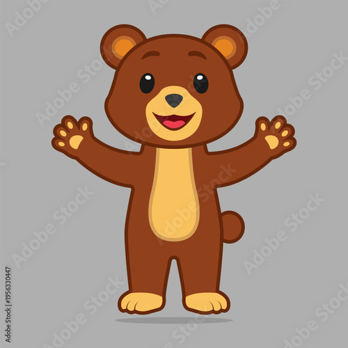 Vector image of a bear