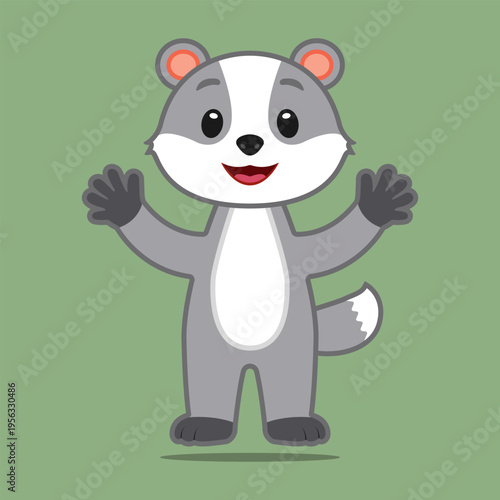 Badger vector image