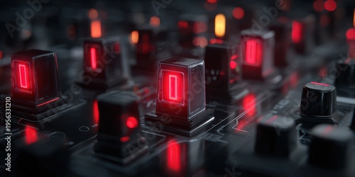 Energy shortage concept with dimming lights