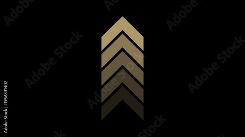 Gold chevron arrowhead symbol arrowhead symbol chevron shape arrow symbol