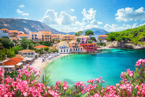 Assos village in Kefalonia, Greece