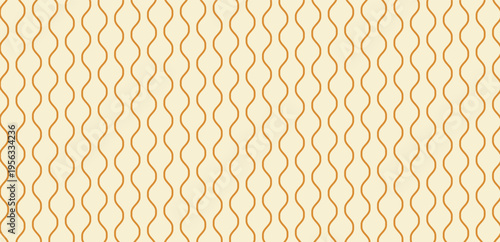 Yellow wavy repeating pattern with transparent background