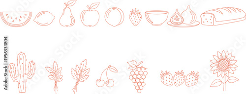 Flat vector illustration set of heavy industrial mining machinery featuring excavators, dump trucks, drillers, and resource extraction equipment.