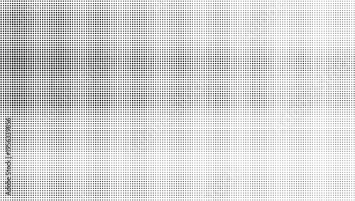 Retro grunge overlay halftone dot pixel pattern backdrop, gradient texture and digital technology background in pop art comic style. Distressed halftone dotted banner frame for social media business.