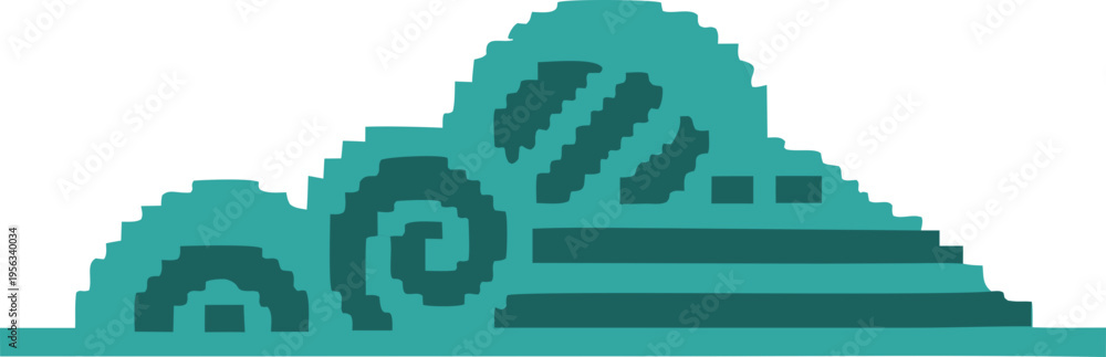 Obraz premium cloud svg icon - pixel style cloud