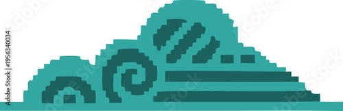 cloud svg icon - pixel style cloud