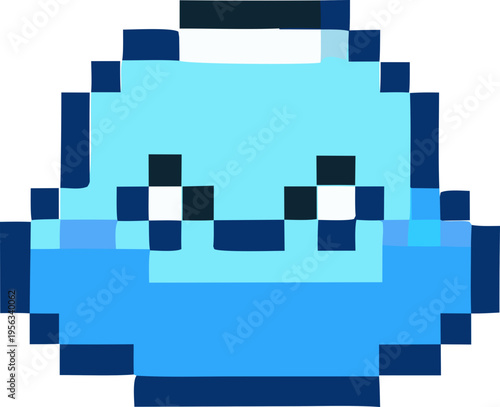 cloud svg icon - pixel style cloud