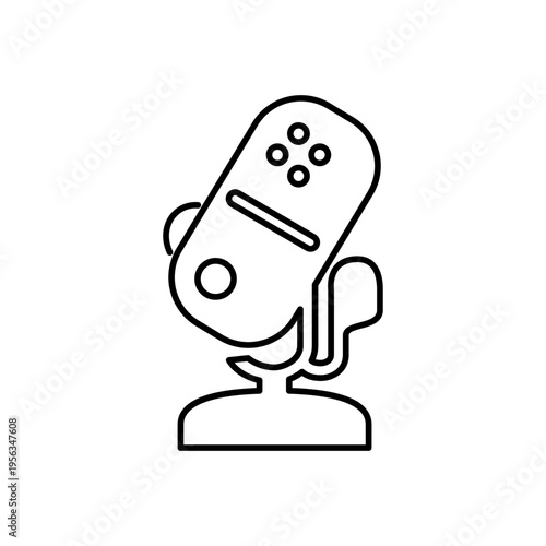 スタンドマイクのアイコン