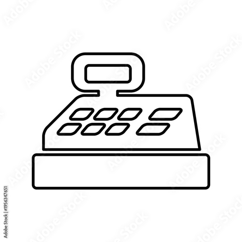 レジの機械のアイコン