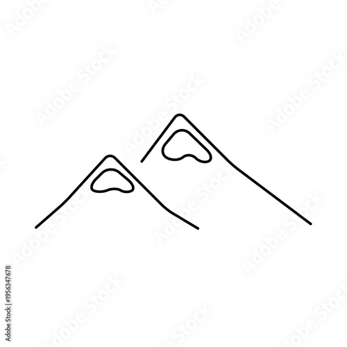 自然の山のアイコン