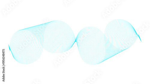  Abstract wave line for banner, template, wallpaper background with wave design. Abstract wave element for design. Digital frequency track equalizer. 