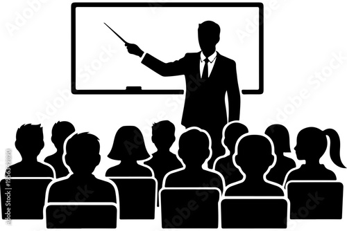 Business Presentation with Audience