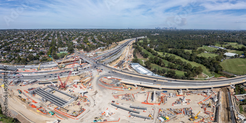 North East Link Under Construction in Melbourne Australia