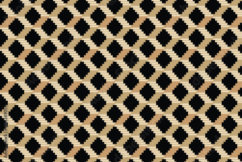 Seamless mosaic tile background with leopard skin pattern and spotted animal print design