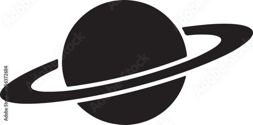 Planer icon in silhouette on white background.