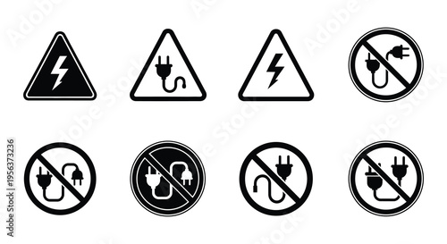 Electrical safety warnings do not use damaged chargers or near water