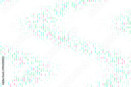 Abstract Binary Code Background for Quantum Computing and Cybersecurity Data Stream
