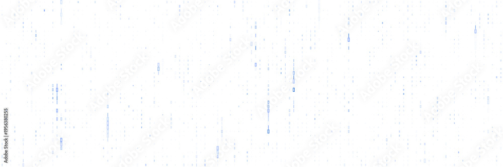 Naklejka premium Blue Digital Data Stream Pattern for Cybersecurity Network Traffic and Packet Loss Visualization