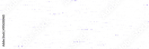 Minimalist Quantum Computing Data Stream Background with Purple Digital Noise