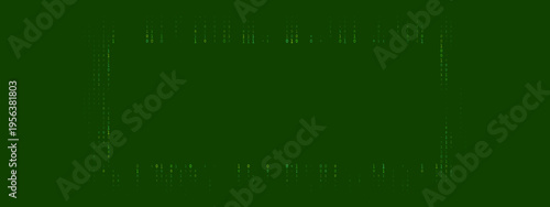 Green Binary Code Frame for Secure Data Privacy and Cybersecurity Compliance Background