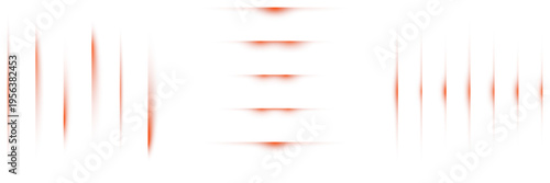 Abstract Red Light Streaks for Digital Audio Waveform and Sound Frequency Visualization