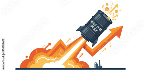 Oil Barrel Driving Economic Growth and Fuel Price Surge