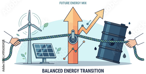 Balanced Energy Transition Between Fossil and Renewable Power