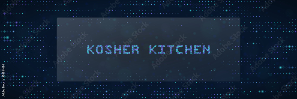 Fototapeta premium Smart Kosher Kitchen Digital Interface Design for Jewish Culinary Technology Apps