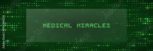 Medical Miracles Digital Banner for Genetic Engineering and Biotech Research