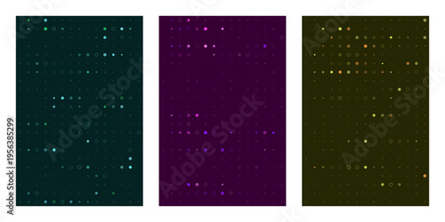Abstract Data Visualization Background with Digital Matrix and Binary Code Concept