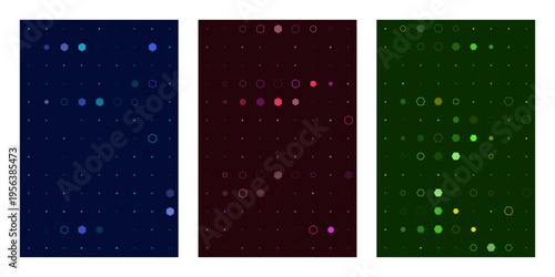 Abstract Hexagonal Data Visualization Background for Cybersecurity and Quantum Computing