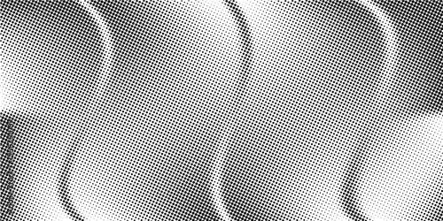 Halftone faded gradient texture. Grunge halftone grit background. White and black sand noise wallpaper. Retro pixilated vector backdrop
