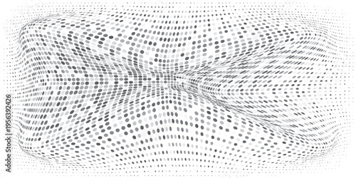 Design halftone gradient texture. Vanishing polka dot background abstract modern art