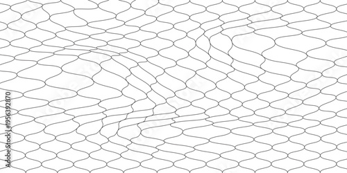 Wire mesh fence isolated on white background