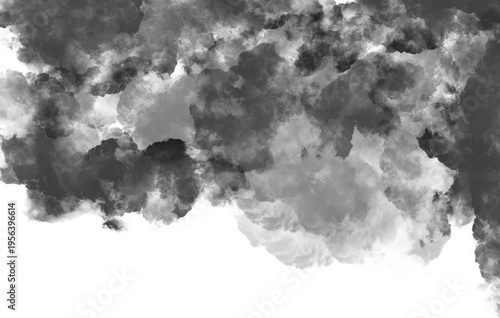 Tableau sur toile Dense dark storm clouds gathering in the sky creating a dramatic and moody atmos