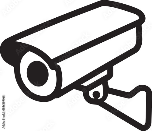 A modern security camera captures a clear perspective of protection, surveillance, and safety.