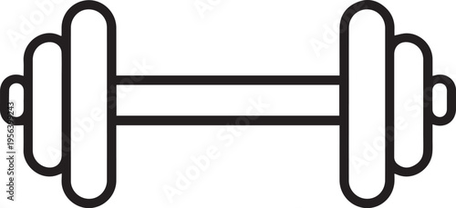 Simple yet impactful, a dumbbell represents fitness and strength.