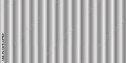 Transparent corrugated plastic ribbed glass background with abstract line patterns. 3D gradient light effects for retail windows or architectural panels. Vintage chrome reflections or polycarbonate.