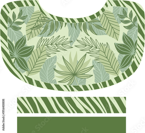 Vibrant Summer Tropical Foliage Seamless Pattern