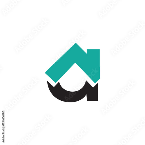 letter a  home logo real estate creative unique
