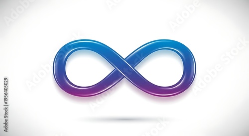 Infinity Symbol - Abstract Blue and Purple Design.