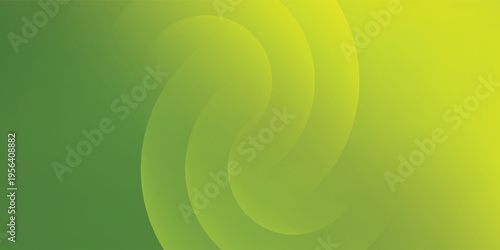 Abstract background with radiant lime green and yellow-green dual circular curve gradient.