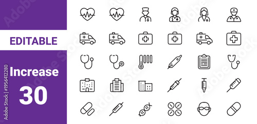 Music and sound symbol. Vector illustration.Microphone and audio line icon set featuring voice message sound 