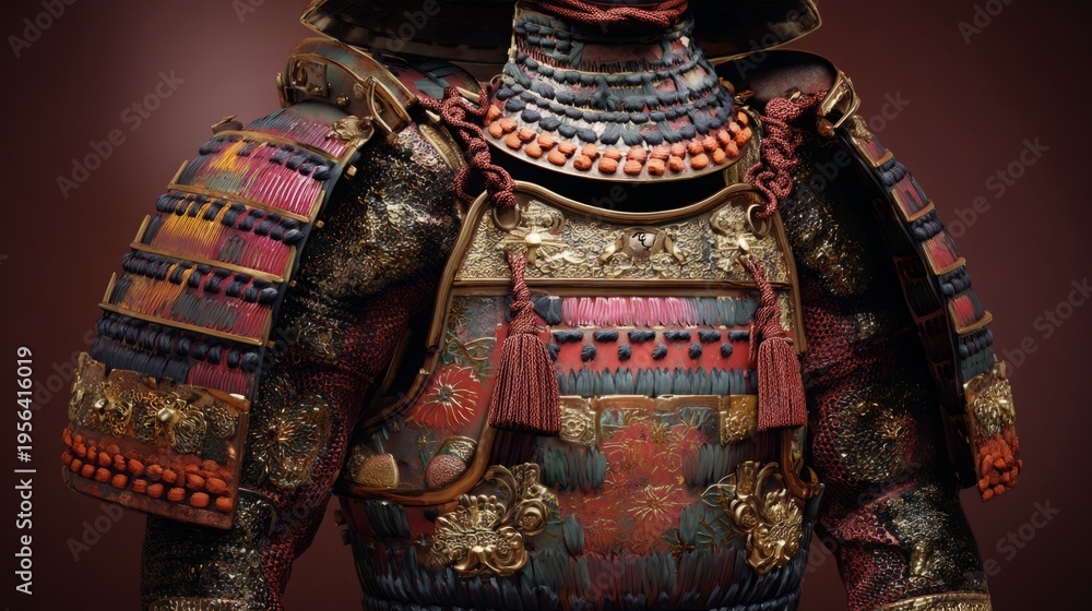 Obraz premium Ornate Samurai Battle Armor