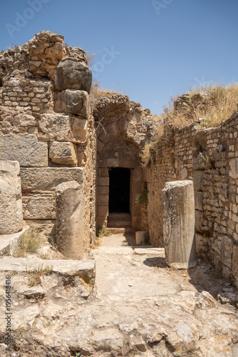 Entrance to a Roman villa in Bulla Regia, outside of Jendouba, Tunisia