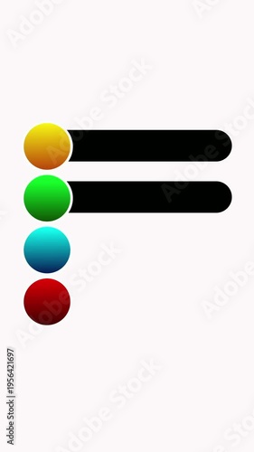 Colorful Gradient Infographic Banner Animation Vertical Light Mode Modern Business Marketing Background High Resolution
